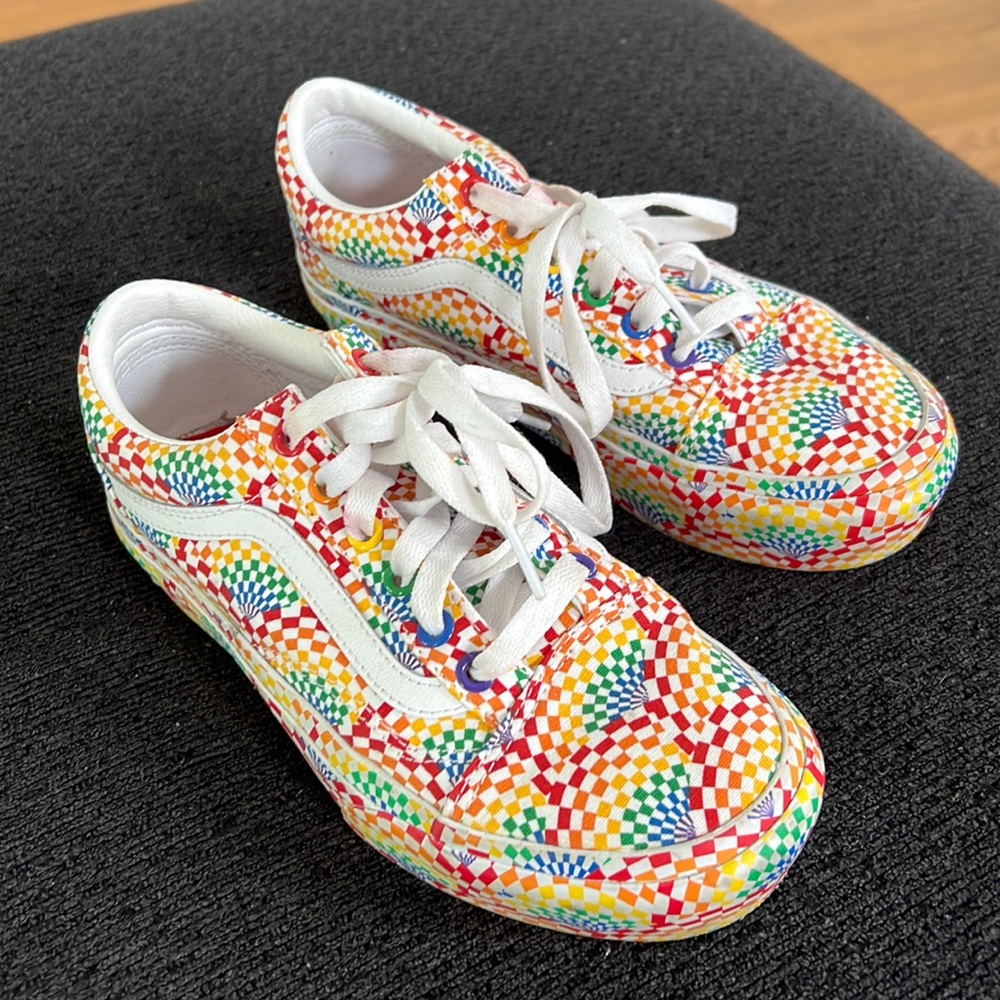 🌈 PLATFORM PRIDE VANS 🌈